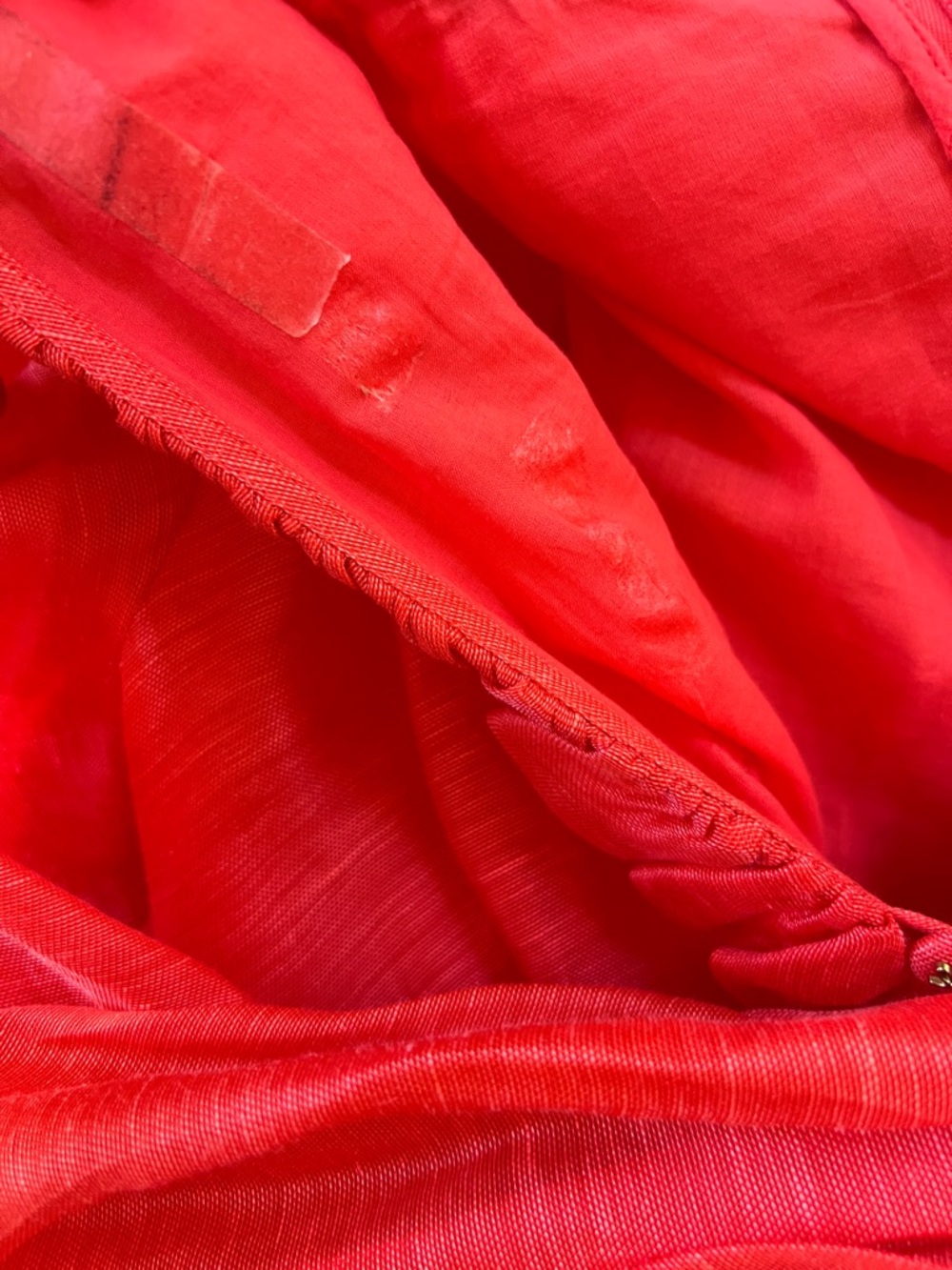 Zimmermann Coral Red Ruffle Detail Dress - Picture 7 of 10